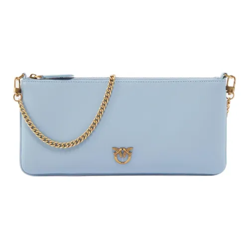 PINKO Клатч из коровьей кожи женский синий