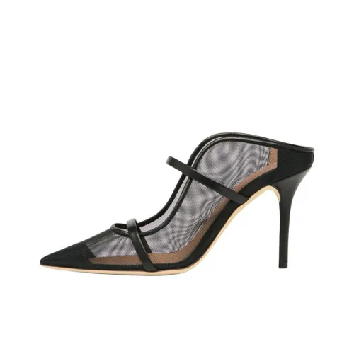 Malone Souliers Maureen Домашние тапочки 8,5 см Женские Черные