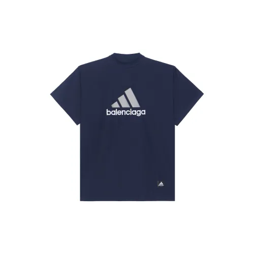 Balenciaga x Adidas FW22 T-Shirt Loose Fit Unisex Black Баленсиага x Adidas FW22 T-Shirt Свободный крой Унисекс Черный
