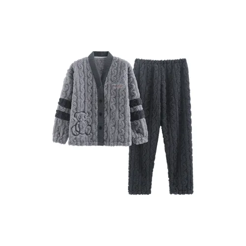 The Story Of The Flower Season Пижамный комплект Женские Темно-серый