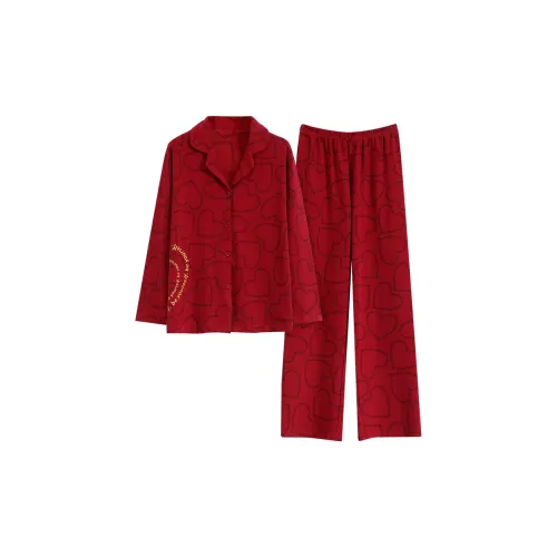 The Story Of The Flower Season Пижамный комплект женский красный