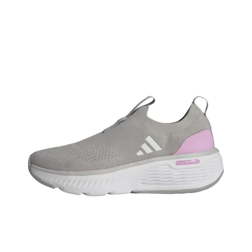 Adidas Cloudfoam Slip-resistant Abrasion-resistant Low Top Casual Shoes Women's Gray Adidas Cloudfoam Противоскользящие Устойчивые к истиранию Низкие Топ Повседневная Обувь Женская Серый