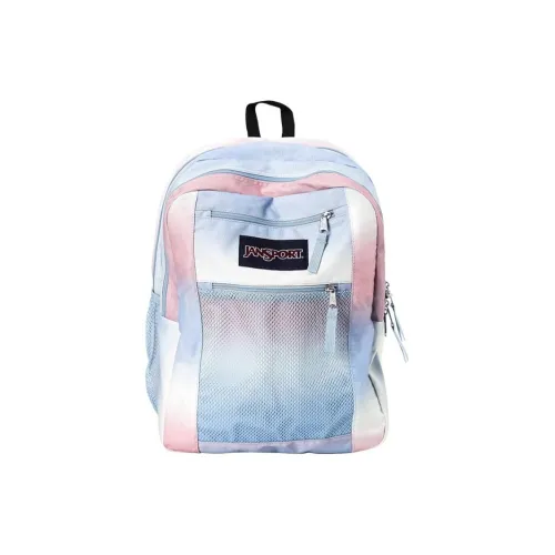 JanSport Полиэстер Ноутбук Сумка Рюкзак Средний Женский Розовый Синий Градиент