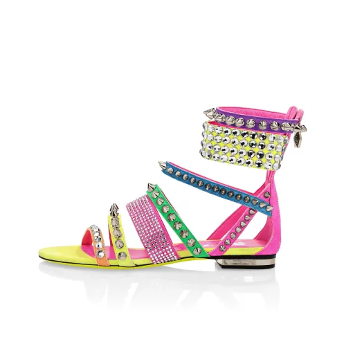 PHILIPP PLEIN One Ремешок Сандалии Женские Розовый Желтый