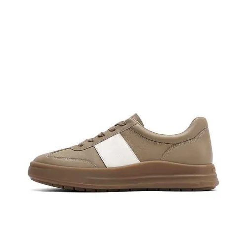 HARSON Casual Низкий Топ Абрикос/Белый Женский
