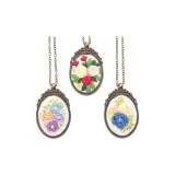 Золотые бусины, стиль позиционирования (3 ожерелья) + вышитая версия