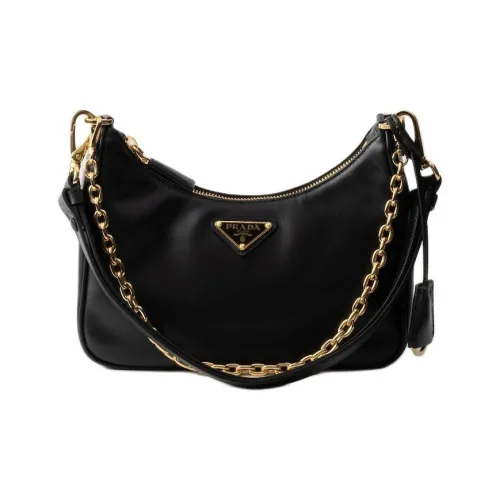 PRADA RE Edition Кожа Сумка Сумка через плечо Мини Женская Черная