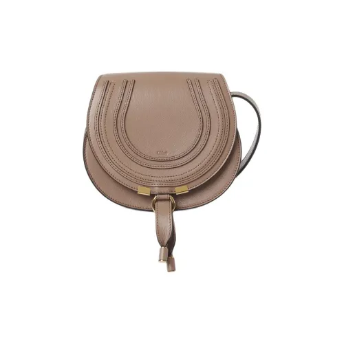 Chloe Marcie Bright Calfskin Saddle Bag Crossbody Bag Small Women's Wood Pink Члои Марси Яркий Телячья Кожа Седельная Сумка Сумка через плечо Маленькая Женская Дерево Розовый