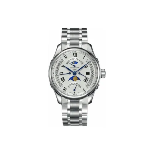 LONGINES Автоматический Механический Механизм Мужские Часы Watchmaking Tradition Collection 44 мм Серебряные