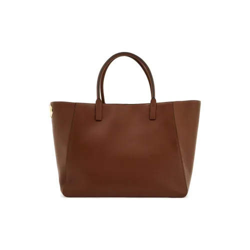 Valentino Телячья кожа Тоут Сумка Сумка для покупок Сумка Женская Коричневая