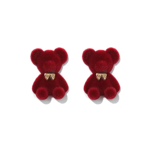 Clect Серьги-гвоздики с ворсовой поверхностью женские
