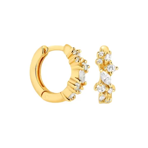 Astrid Miyu Серьги Серебряные Женские Золотые