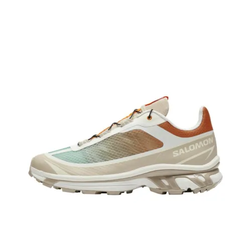 Salomon Collaboration XT 6 FT Беговые кроссовки Низкий топ Перец Белый/Ванильный/Апельсин Соус Унисекс