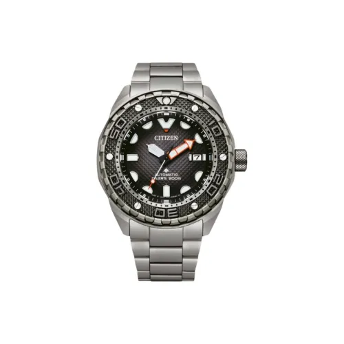 CITIZEN Promaster Collection Автоматический Механический Механизм Супер Титан Ремешок Часы Мужские Черный Циферблат