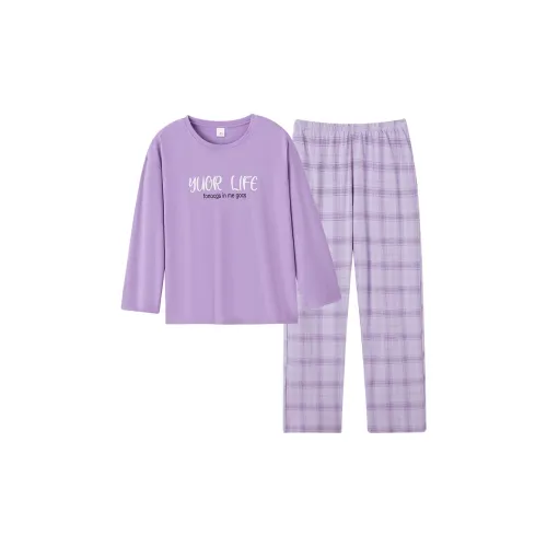 Song Qianya Пижамный комплект женский фиолетовый