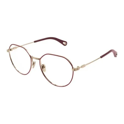 Chloe Металл Квадратные Оправы для очков Унисекс Золото