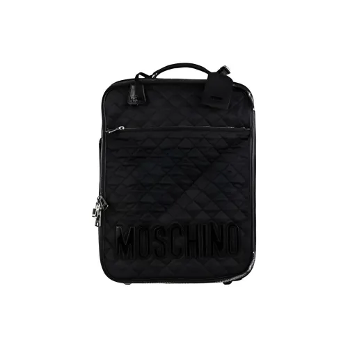 MOSCHINO Nylon с кожаной отделкой чемодан коробка для хранения мужская черная