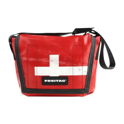 FREITAG Полиэстер Курьерская сумка Сумка через плечо Сумка на плечо Унисекс Красный Белый