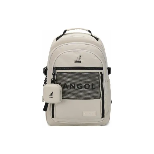 KANGOL Nylon Backpack Unisex Beige