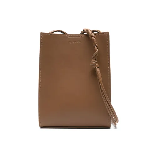 JIL SANDER Напп-Кожа Сумка через плечо Сумка на плечо Маленькая Мужская Верблюжий Коричневый