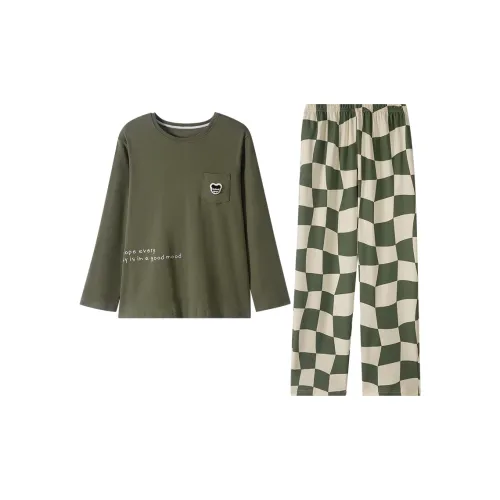 Dream Heart Пижама Комплект Мужской Зеленый