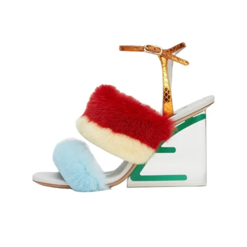 FENDI First One Ремешок Сандалии Женские Светло-Синий