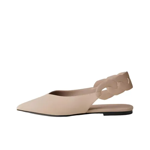 HERMES Gina Стильные Сандалии Женские Нюдовый Бежевый