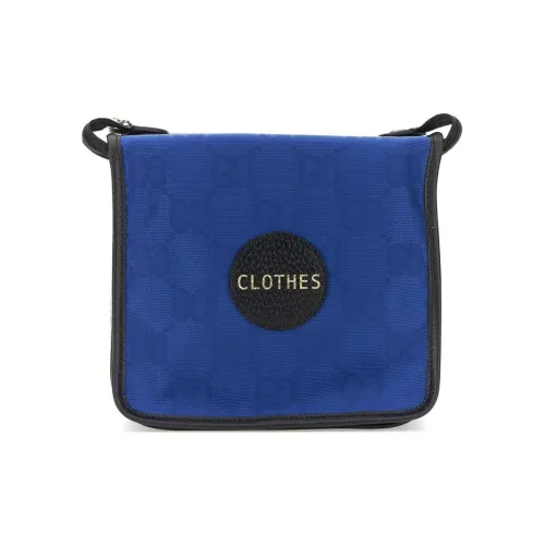 GUCCI Off The Grid Нейлон Квадратная Сумка для хранения Клатч Туалетная сумка Маленькая Мужская Синяя