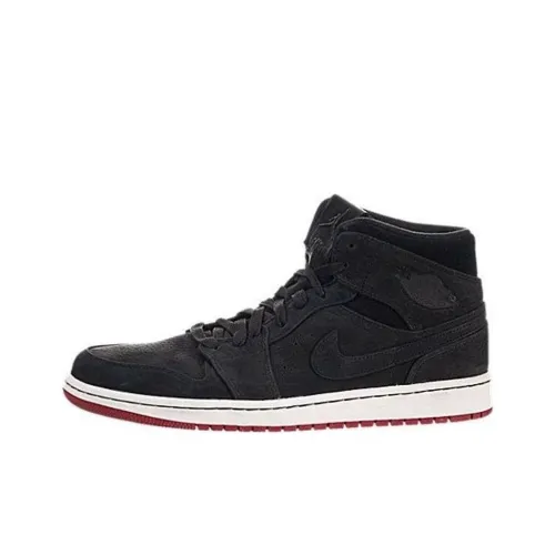 Jordan Air Jordan 1 Slip-resistant High Top Баскетбольные кроссовки Мужские Черные