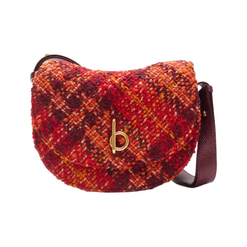 Burberry Rocking Horse Шерсть Сумка через плечо Средняя Женская Красная и Черная