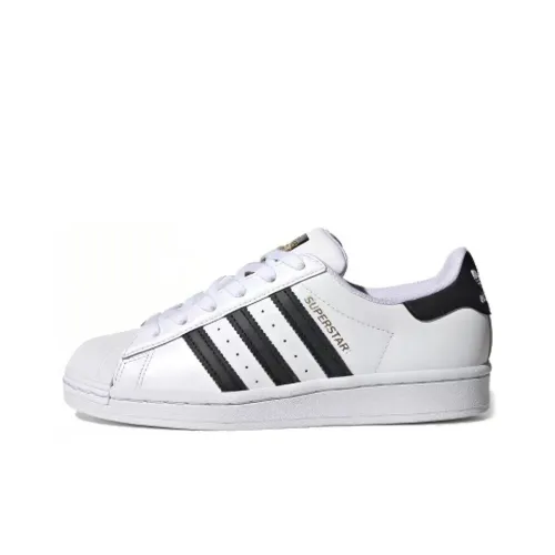 Adidas Originals Superstar Low Топ Детский Скейтбординг Белый