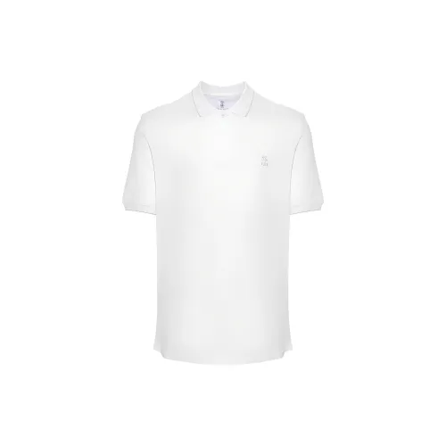 Brunello Cucinelli Белый Мужское Поло