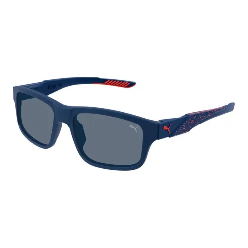 PUMA Plastic Rectangular Sunglasses Men's Blue PUMA Пластик Прямоугольные Солнцезащитные очки Мужские Синие