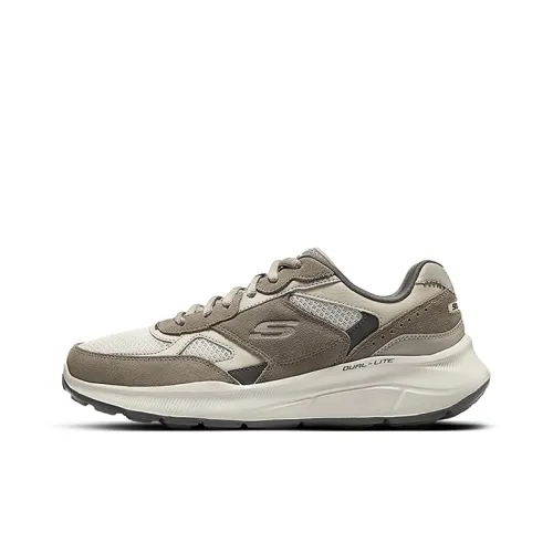 Skechers Slip-resistant Abrasion-resistant Low Top Casual Running Shoes Men's Tan