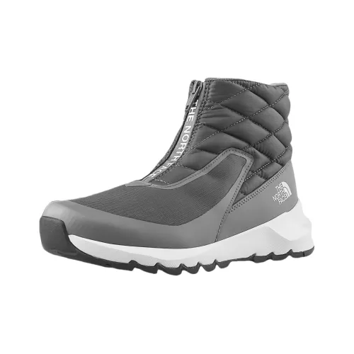 THE NORTH FACE Противоскользящая устойчивая к истиранию высокая топ повседневная обувь женская серо-белая