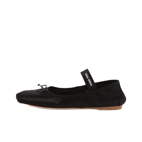 MIU MIU Планшет Обувь Mary Jane Женская Черная