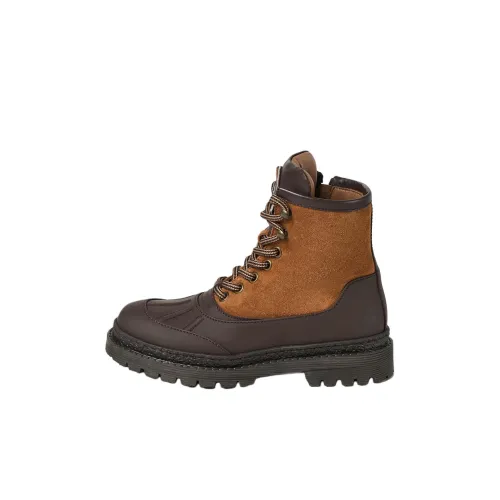 BRUNELLO CUCINELLI Детские кожаные сапоги Kids