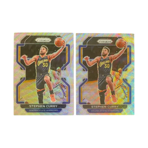 Панини 2021 22 Панини Призм Уорриорз Стивен Карри Серебряный Волна Игрок Карта Карта Товар Access Спортивные Карты 2 шт