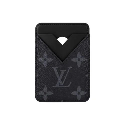 LOUIS VUITTON Кожа Держатель для карт Стандартный Унисекс Черный