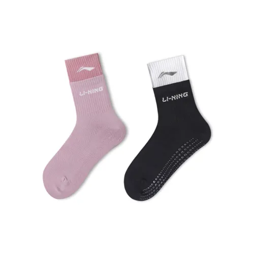 LINING Черный+Фиолетовый Женские MID Носки до икры