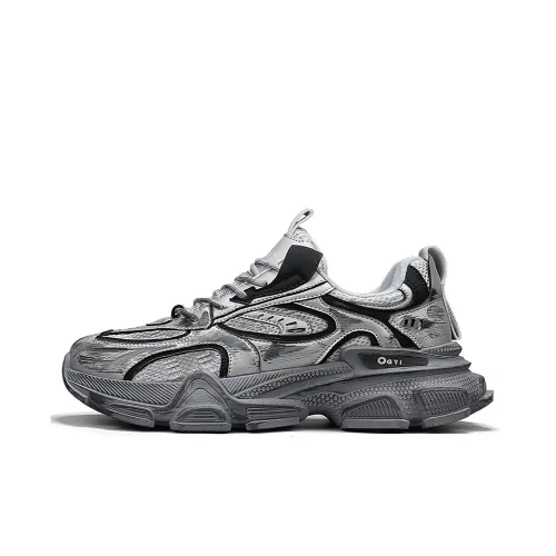 BUFFALO BOUND Противоскользящий устойчивый к истиранию низкий топ кроссовки с толстой подошвой мужские