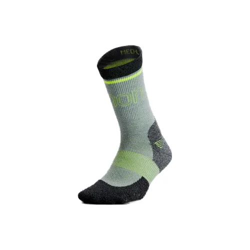 lululemon Power Stride Носки Crew Женские 1 упаковка Черный Ярко-желтый