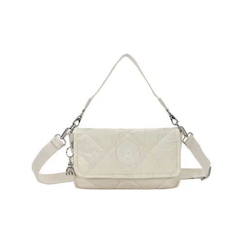 Kipling Полиамид Плечевая сумка Багетная сумка Сумка через плечо Сумка Маленькая Женская Бежевая Розовая Фиолетовая