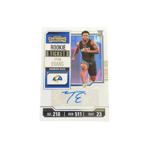 PANINI 2023 Шар Game Ticket Новые звезды RC Rams Evans Подписанная карта Карта Access Спортивные карты 1 шт