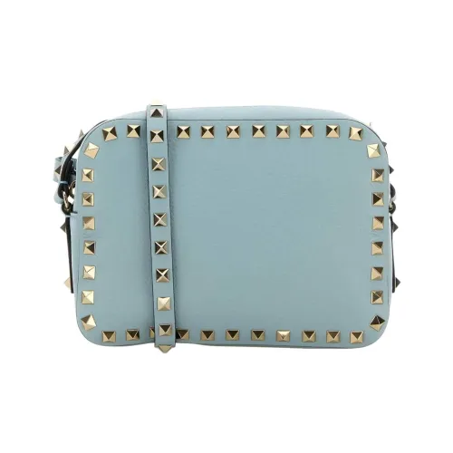 Valentino Кожа Сумка через плечо Женская Светло-синяя