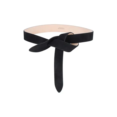 ISABEL MARANT Логотип бренда Телячья кожа Кожаные ремни Женские Черный Ширина 3 см