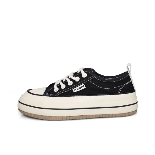 B10CROWN Slip-resistant Abrasion-resistant Low-top Canvas Shoes Women's Black B10CROWN Противоскользящие Износостойкие Низкие Кеды Женские Черные