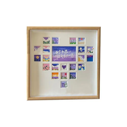 JIUFEN Креативный Ручной Рисунок Сердце Сетка Рама Полный Набор DIY Тяжелая Масляная Живопись Набор Игрушки