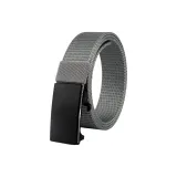 Чёрная пряжка + Серый ремень