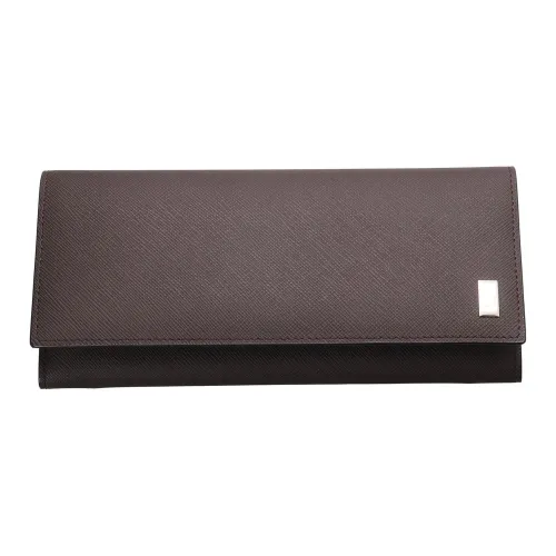 Dunhill Кожа Кошелек Мужской Коричневый